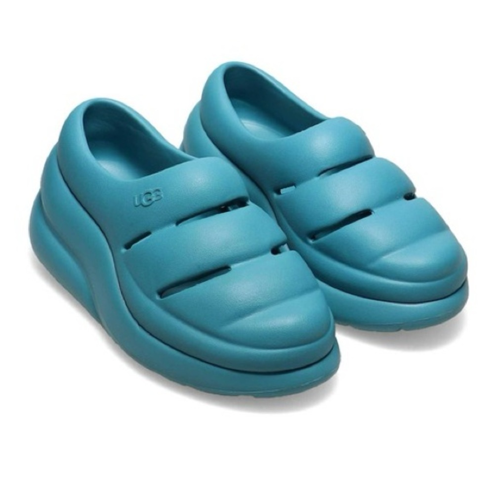 UGG Women's Teal Platform Slip-On Clog